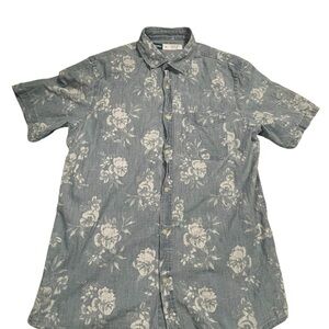 Old Navy Floral Blue Men's Shirt